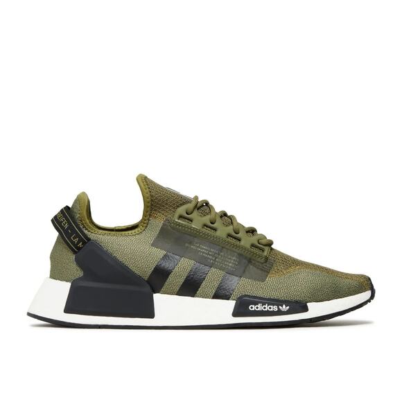 Adidas NMD R1 V3 GW4708 Olive Black White Men’s 5 / Women’s 6.5 EU 37⅓ - Picture 1 of 5